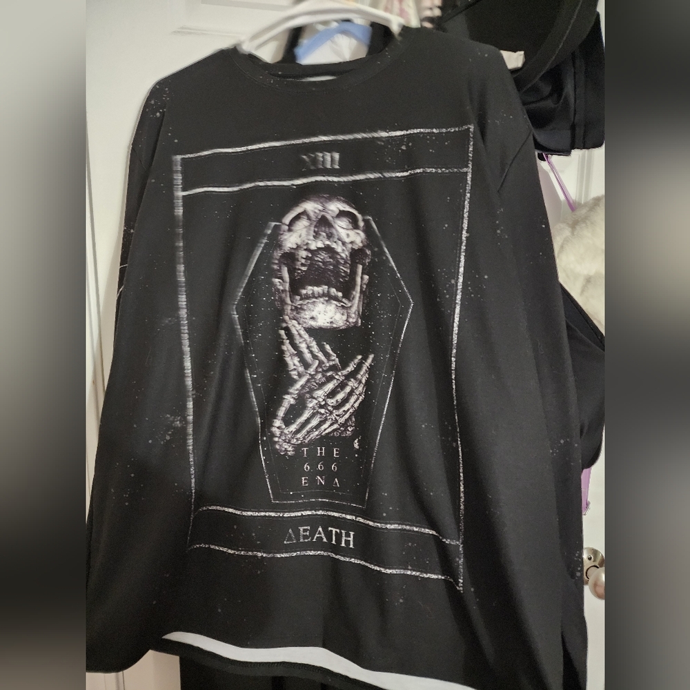 NWOT Blackmail Death oversized shirt